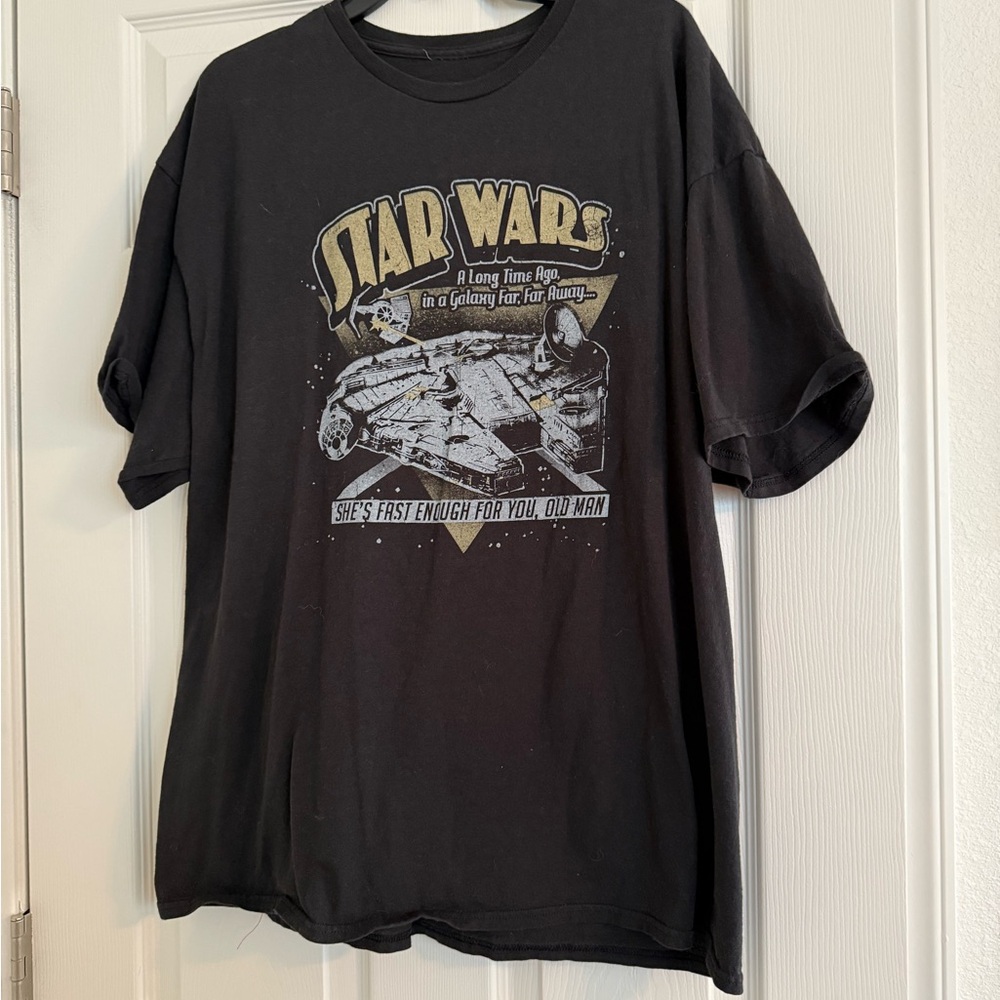 Star Wars Black and Gold Millennium Falcon Tee